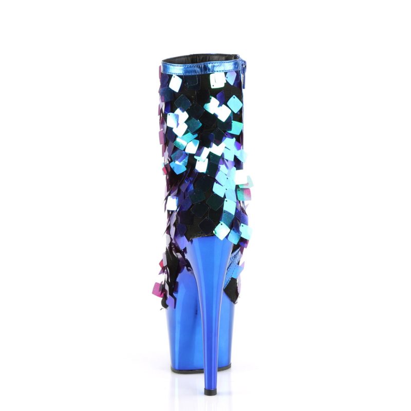 Pleaser Adore-1031SSQ Laarzen Dames Groen Blauw | BELGIE BEERINZJ