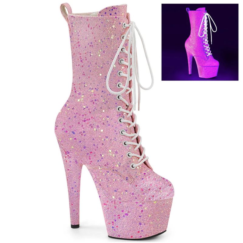 Pleaser Adore-1040-IG Laarzen Dames Roze | BELGIE BEBETRON