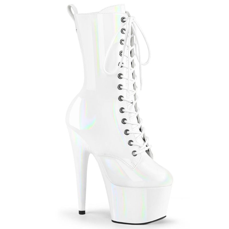 Pleaser Adore-1040WR-HG Laarzen Dames Wit | BELGIE BEMICQEY