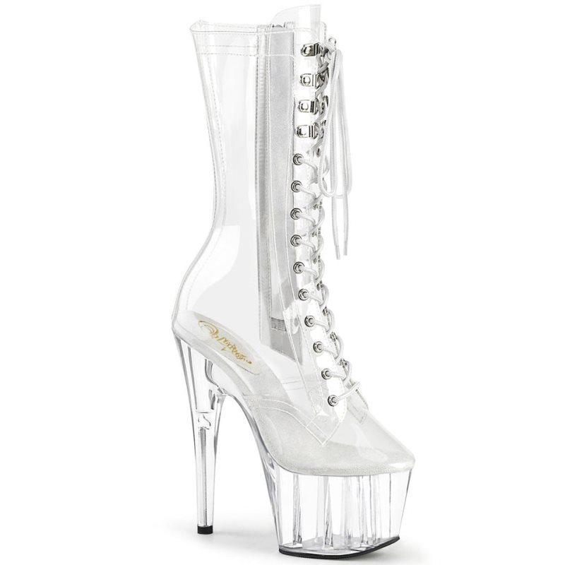 Pleaser Adore-1050C Laarzen Dames Clear | BELGIE BEIYEMJA