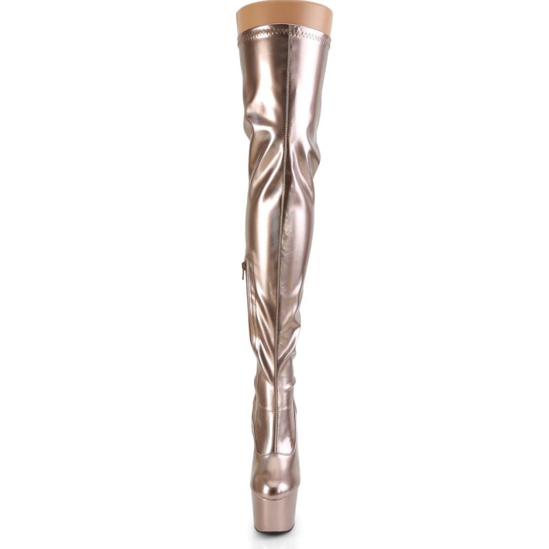 Pleaser Adore-3000HWR Hoge Hakken Dames Roze Goud | BELGIE BERZMABT