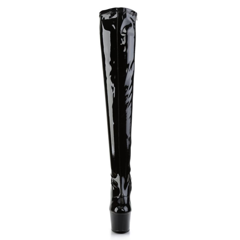 Pleaser Adore-3000 Hoge Hakken Dames Zwart | BELGIE BESWZLEC