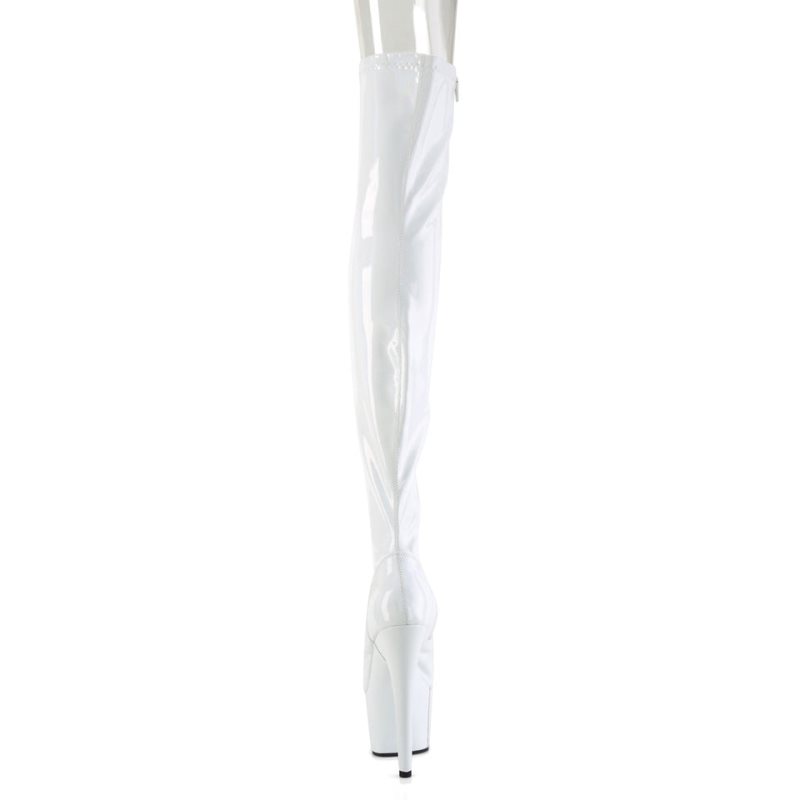 Pleaser Adore-3011HWR Hoge Hakken Dames Wit | BELGIE BECRULTH