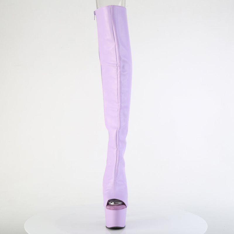 Pleaser Adore-3019 Faux Leather Hoge Hakken Dames Lavendel | BELGIE BEARZJUT