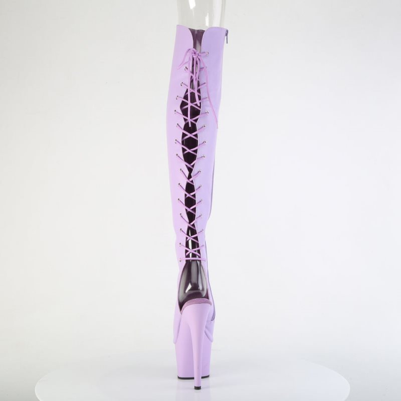 Pleaser Adore-3019 Faux Leather Hoge Hakken Dames Lavendel | BELGIE BEARZJUT