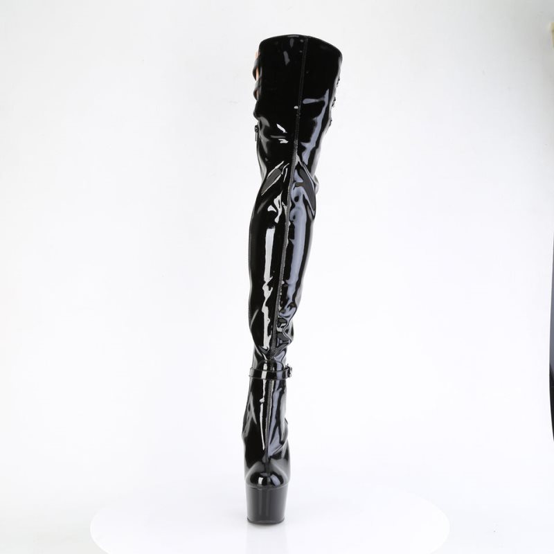 Pleaser Adore-3055 Hoge Hakken Dames Zwart | BELGIE BEDHJIWE