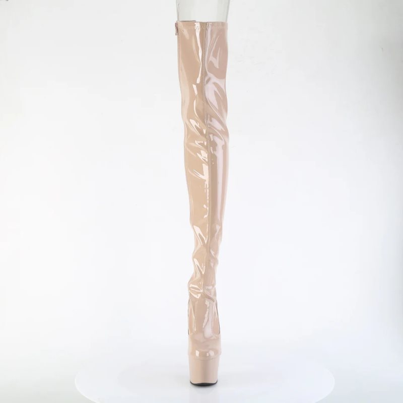 Pleaser Adore-3850 Hoge Hakken Dames Beige | BELGIE BEMARVFG