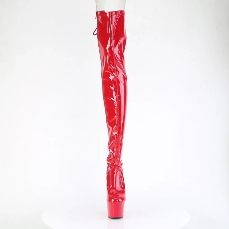 Pleaser Adore-3850 Hoge Hakken Dames Rood | BELGIE BEFVWXDU