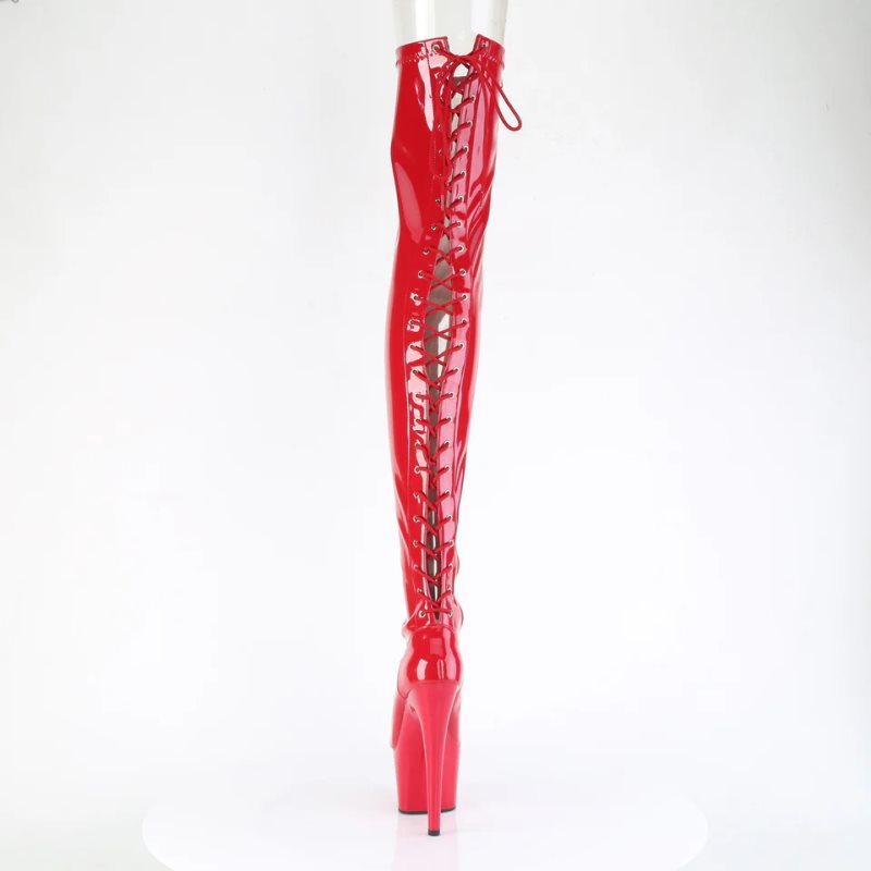 Pleaser Adore-3850 Hoge Hakken Dames Rood | BELGIE BEFVWXDU