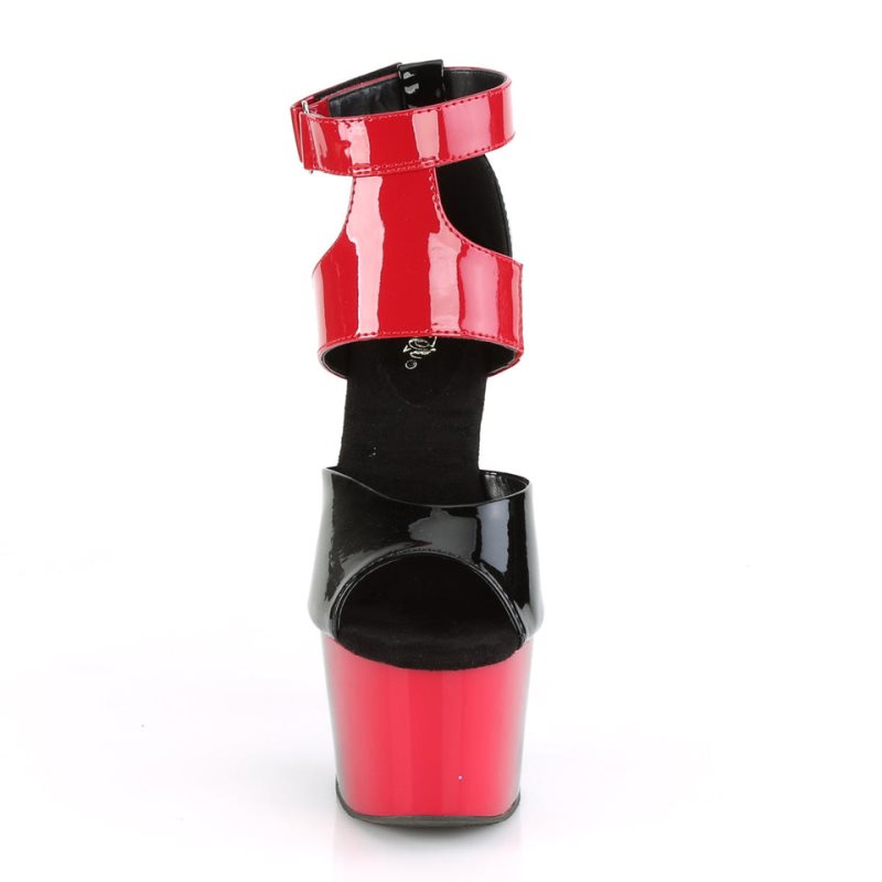 Pleaser Adore-700-16 Hakken Dames Rood Zwart | BELGIE BEBNQIDG