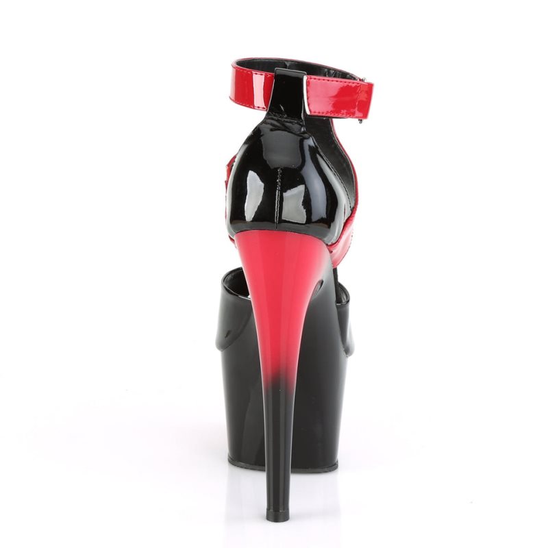 Pleaser Adore-700-16 Hakken Dames Rood Zwart | BELGIE BEBNQIDG