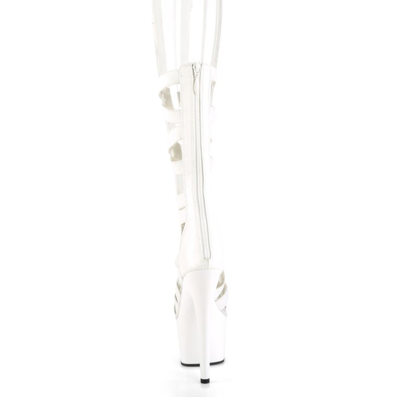 Pleaser Adore-700-48 Vegan Leather Hakken Dames Wit | BELGIE BECJUWBR