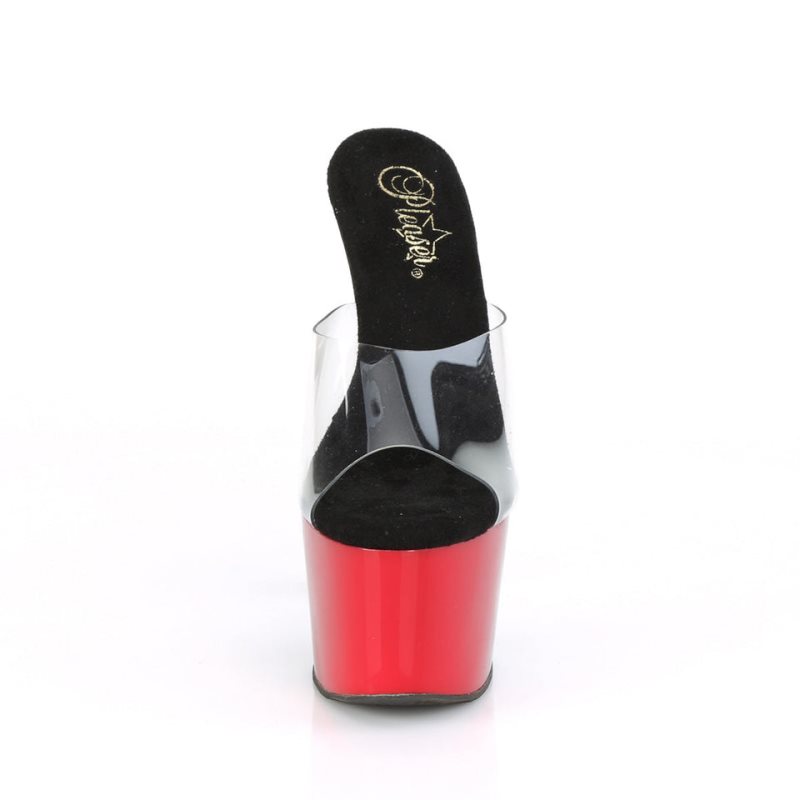 Pleaser Adore-701BR Badslippers Plateauzool Dames Zwart | BELGIE BEMLUFJP