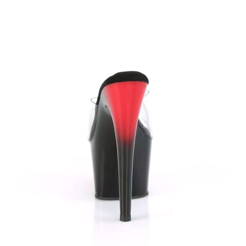 Pleaser Adore-701BR Badslippers Plateauzool Dames Zwart | BELGIE BEMLUFJP