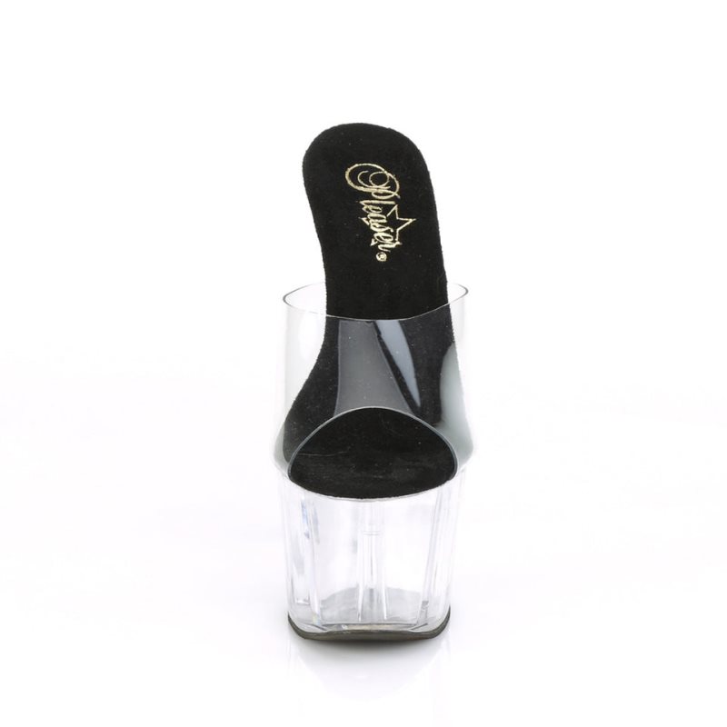 Pleaser Adore-701 Badslippers Plateauzool Dames Zwart | BELGIE BESULYZW