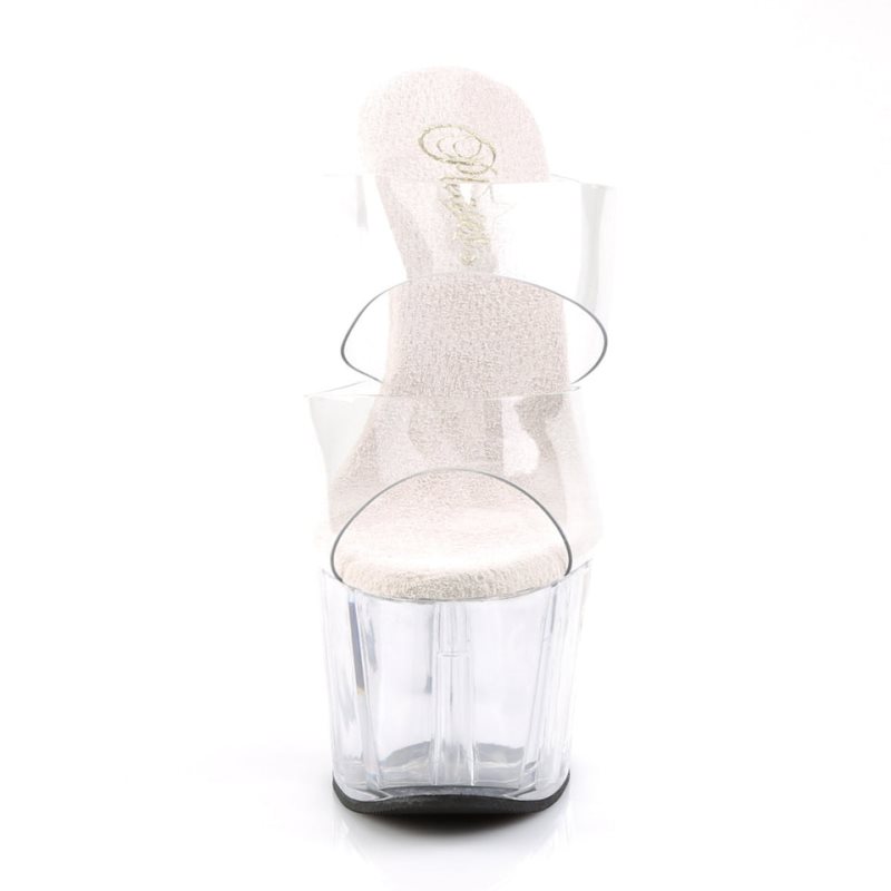 Pleaser Adore-702 Badslippers Plateauzool Dames Clear | BELGIE BEZIHXGC