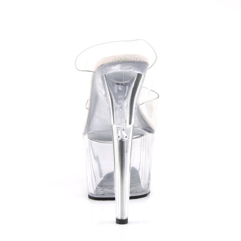 Pleaser Adore-702 Badslippers Plateauzool Dames Clear | BELGIE BEZIHXGC