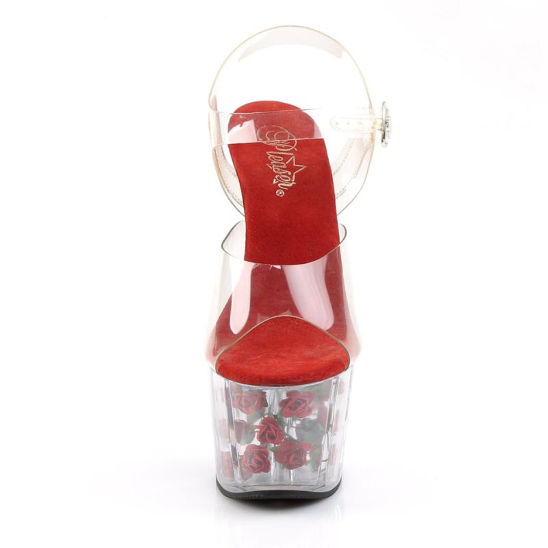 Pleaser Adore-708FL Hakken Dames Rood | BELGIE BEMUQYXK