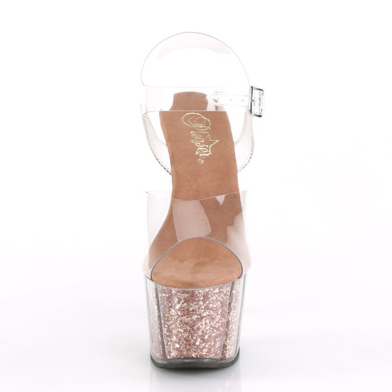Pleaser Adore-708G Hakken Dames Roze Goud | BELGIE BEBNUESG