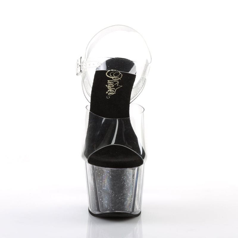 Pleaser Adore-708G Hakken Dames Zwart | BELGIE BERENVKM