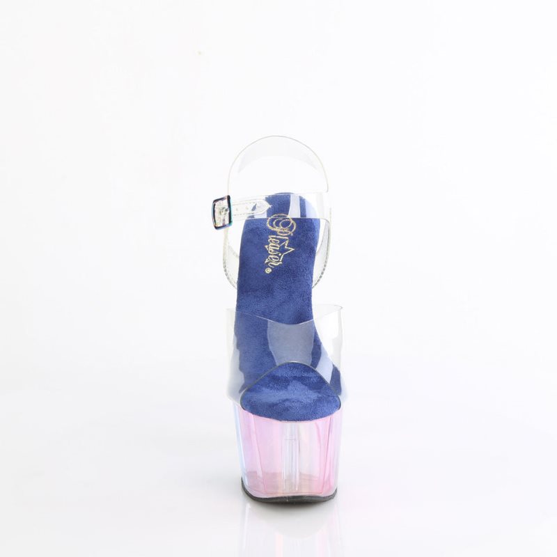 Pleaser Adore-708HT Hakken Dames Blauw | BELGIE BEXFUBPD