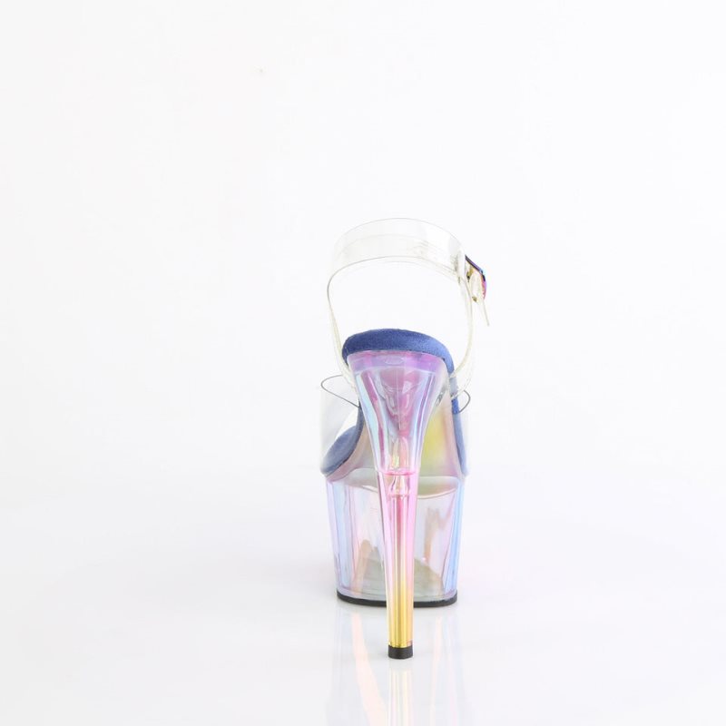 Pleaser Adore-708HT Hakken Dames Blauw | BELGIE BEXFUBPD