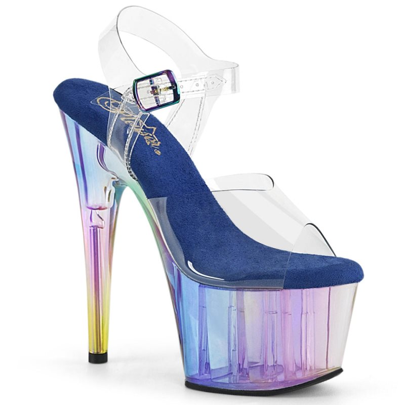 Pleaser Adore-708HT Hakken Dames Blauw | BELGIE BEXFUBPD
