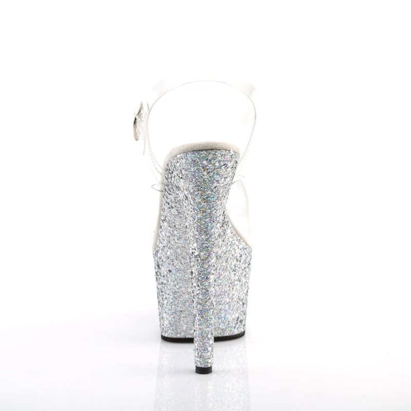 Pleaser Adore-708LG Hakken Dames Zilver | BELGIE BETHIUGW