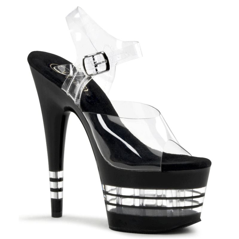 Pleaser Adore-708LN Hakken Dames Zwart | BELGIE BEKYSRNF