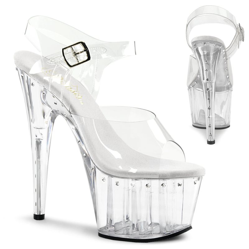 Pleaser Adore-708LS Hakken Dames Clear | BELGIE BELJUKIB
