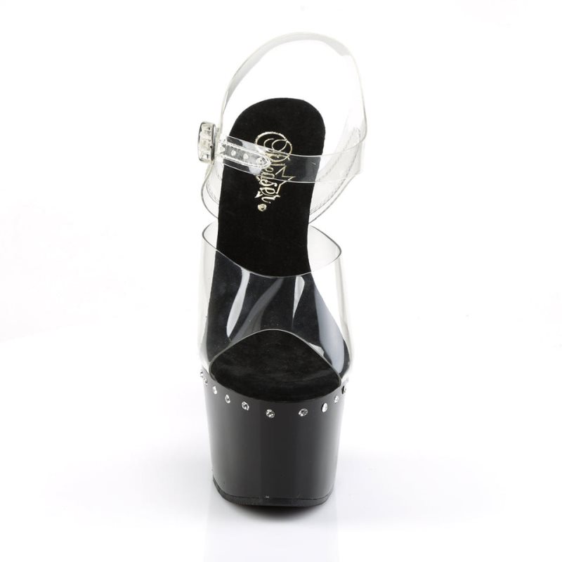 Pleaser Adore-708LS Hakken Dames Zwart | BELGIE BEWEKNYZ