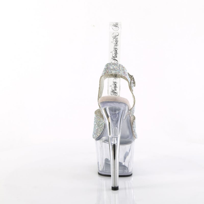 Pleaser Adore-708N-RS Hakken Dames Zilver | BELGIE BEUPDLSF