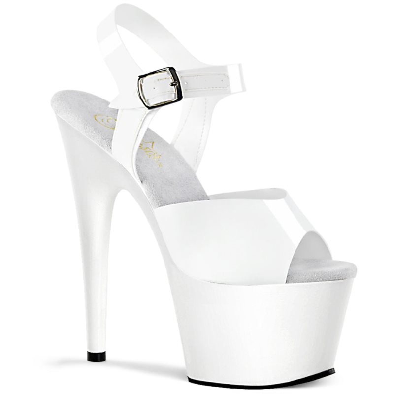 Pleaser Adore-708N Hakken Dames Wit | BELGIE BEIHBEXA