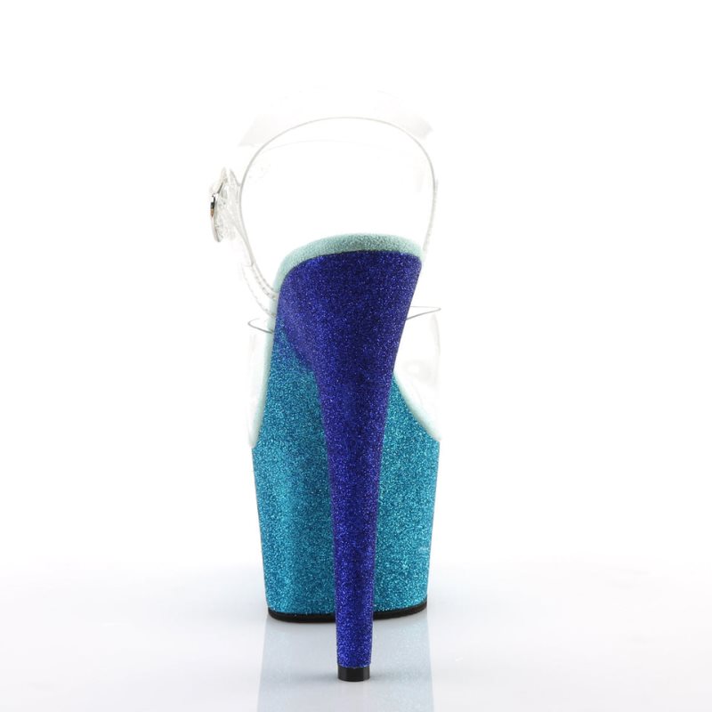 Pleaser Adore-708OMBRE Hakken Dames Turquoise | BELGIE BEZGPEWI