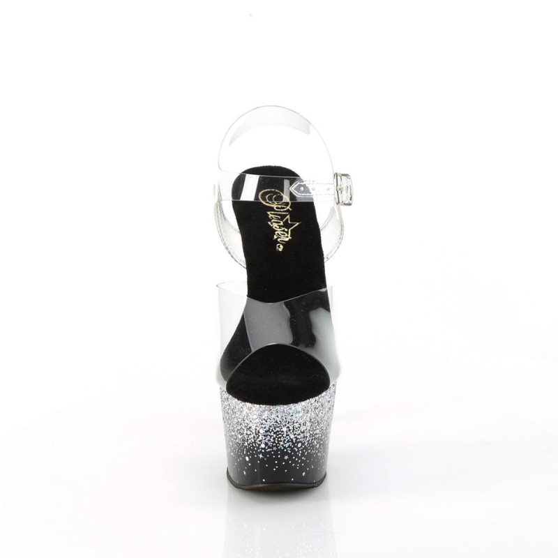 Pleaser Adore-708SS Hakken Dames Zilver | BELGIE BENSHTVD