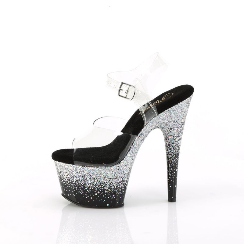 Pleaser Adore-708SS Hakken Dames Zilver | BELGIE BENSHTVD