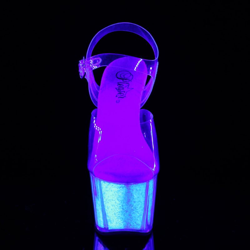 Pleaser Adore-708UVG Hakken Dames Wit | BELGIE BEZTXGYO