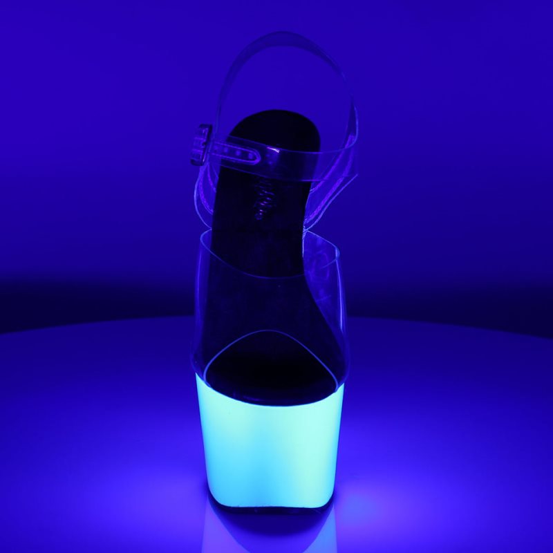 Pleaser Adore-708UV Hakken Dames Wit | BELGIE BEKAXIBD