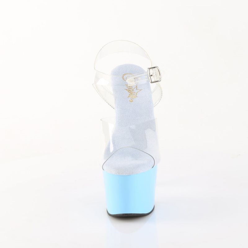Pleaser Adore-708 Hakken Dames Blauw | BELGIE BEUQXZMS