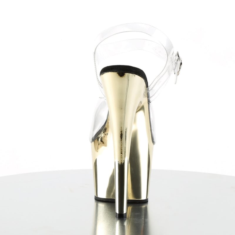 Pleaser Adore-708 Hakken Dames Goud | BELGIE BEXKSOLE