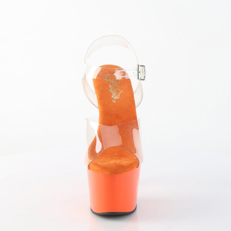 Pleaser Adore-708 Hakken Dames Oranje | BELGIE BEVFODPC