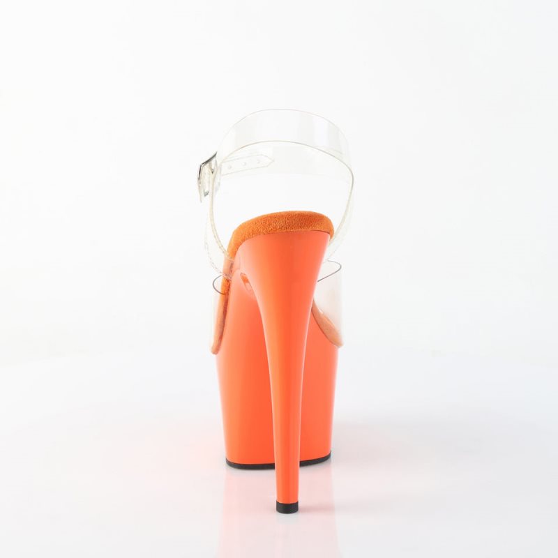 Pleaser Adore-708 Hakken Dames Oranje | BELGIE BEVFODPC
