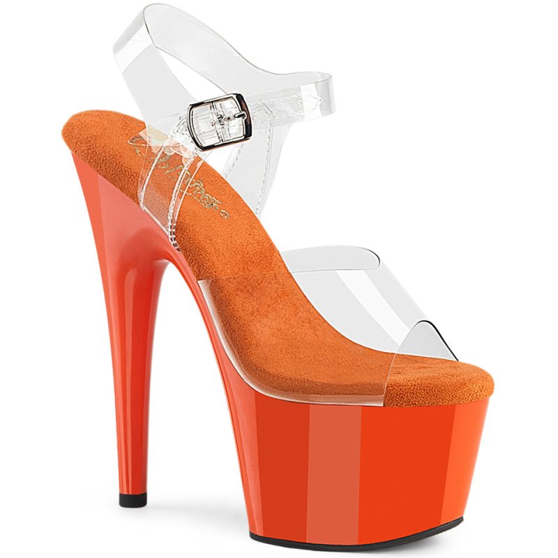 Pleaser Adore-708 Hakken Dames Oranje | BELGIE BEVFODPC