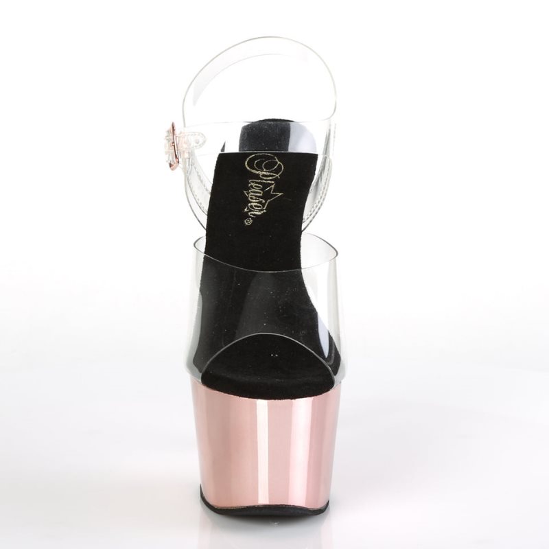 Pleaser Adore-708 Hakken Dames Roze Goud | BELGIE BEPQMUDV