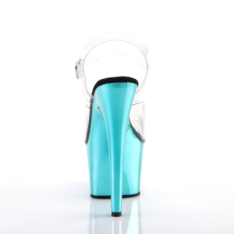 Pleaser Adore-708 Hakken Dames Turquoise | BELGIE BEODTXCN