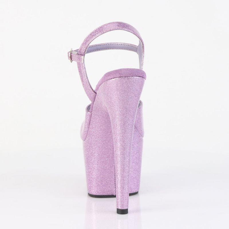 Pleaser Adore-709GP Glitter Hakken Dames Paars | BELGIE BEGRSHEK