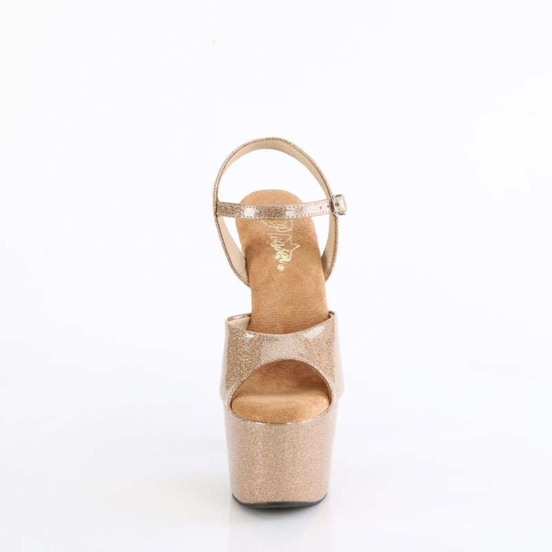 Pleaser Adore-709GP Hakken Dames Goud | BELGIE BEUIXAKM