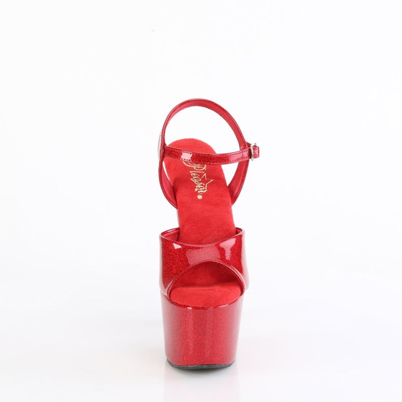 Pleaser Adore-709GP Hakken Dames Rood | BELGIE BEXCNBEM