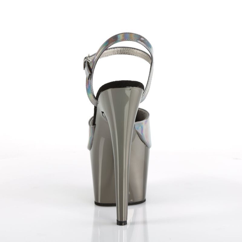 Pleaser Adore-709HGCH Hakken Dames Grijs | BELGIE BENJHPZL