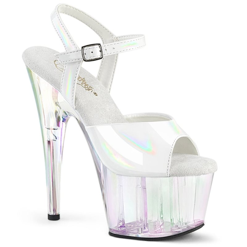 Pleaser Adore-709HT Hakken Dames Wit | BELGIE BECWAMNK